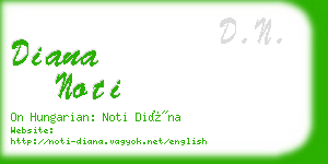 diana noti business card